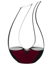  Riedel Amadeo Mini Decanter  750ML This handmade decanter shares the same elegant form as a harp and is a miniature copy of the iconic Amadeo which was introduced to the market in 2006.&nbsp;The sculpture-like design of the Amadeo Mini is enough to make it a true artwork and a favorite with every wine expert. Six limited-edition mouth-blown Mini Decanters, inspired by the best-selling handmade decanters produced in Kufstein are now available. They have been designed to hold half-bottles of wine. The size is perfect to drink one b