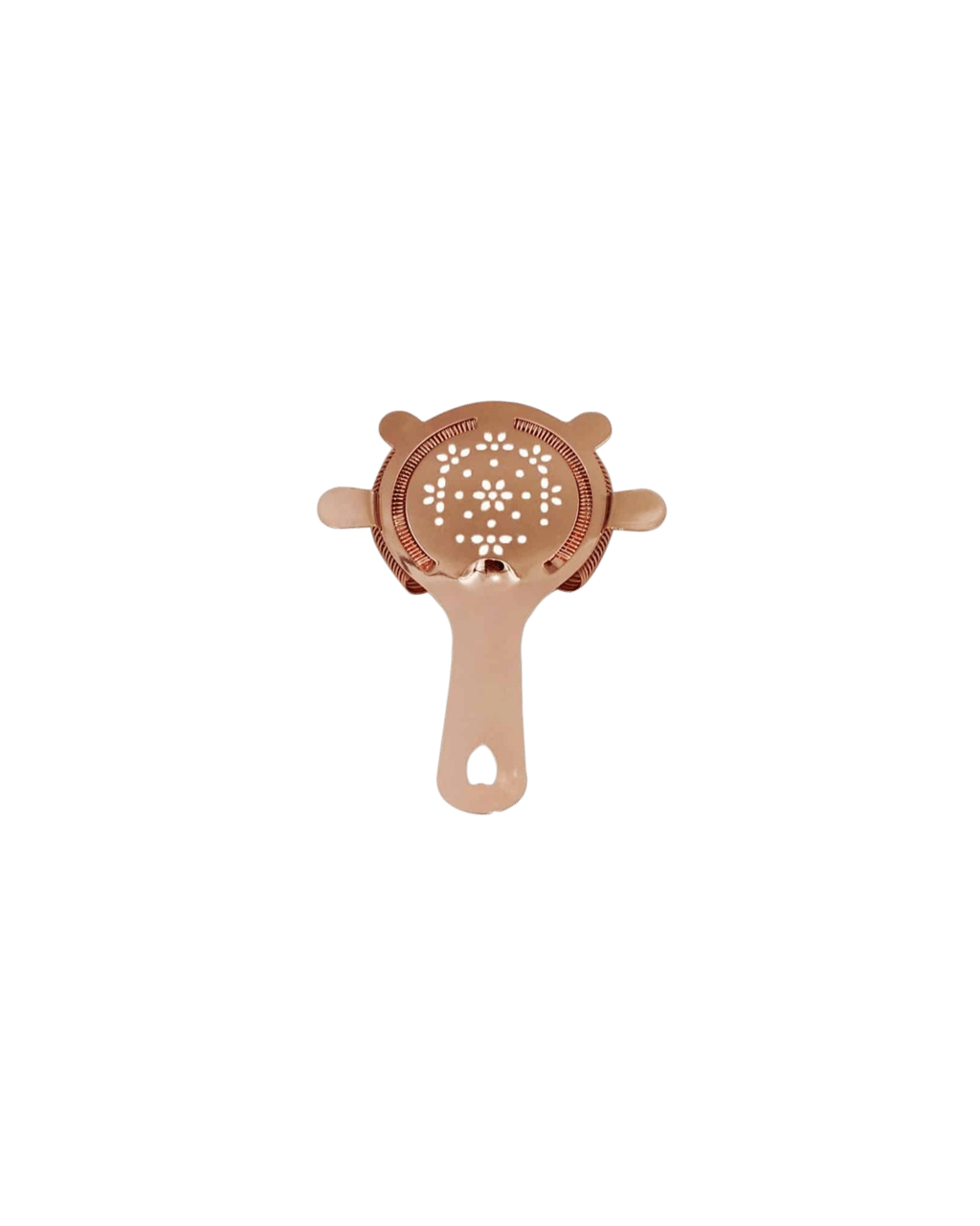 Cocktail Kit 4 Prong Patterned Copper Hawthorn Strainer (Unbeatable