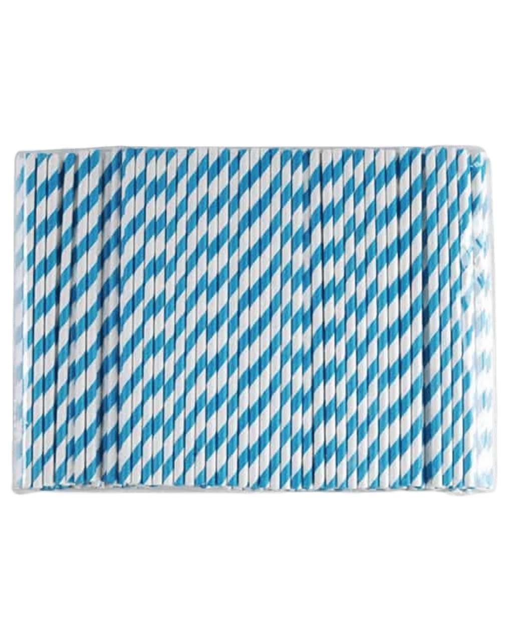 Buy Cocktail Kit 250 X Coloured Paper Drinking Straws (3ply) Blue