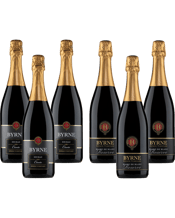  Mixed Wine Case Byrne<br>Riverland... 750ML The perfect entertainers celebration 6 pack includes 3 bottles each of highly awarded Byrne Australian sparkling:<br>Byrne Reserve Blanc de Blanc - Chardonnaywith a clean, crisp, refreshing palate, light-bodieddelivering citrus, grapefruit and lime tart flavourswith delicate bubbles on the finish.<br>Byrne Single Vineyard Shiraz Cuvée -An Australian twist on the Shiraz variety, refreshing, mouth-watering raspberry and summertime fruits, leaving the palate feeling alive with great balance and len
