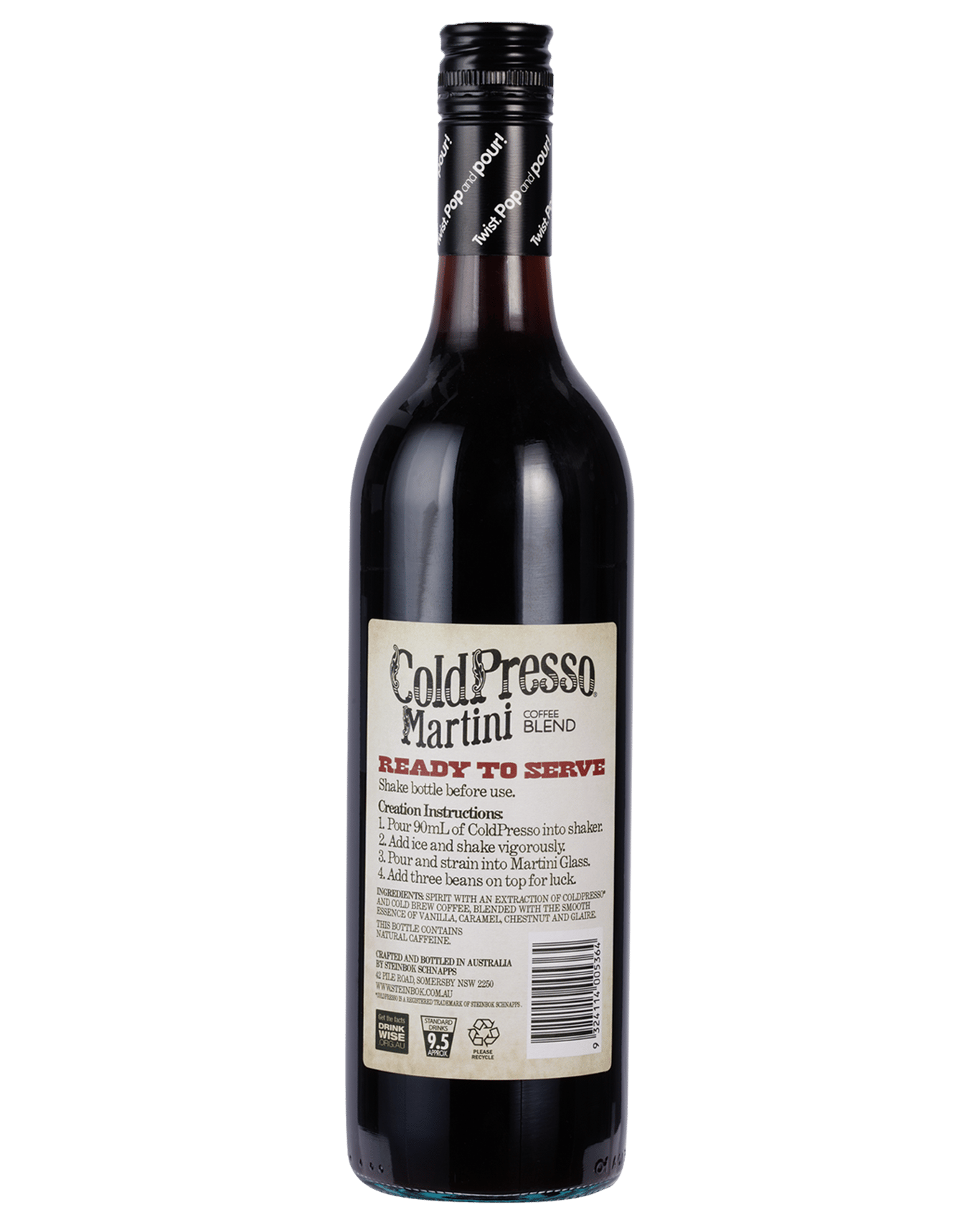 Buy Coldpresso Martini Ready To Serve Espresso Martini 750ml Online