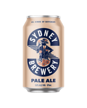  Sydney Brewery Pale Ale<br>375ml Cans  375ML Sophisticated American pale ale with citrus and floral aromas. Crisp and clean with balanced malt and a slightly bitter finish.
