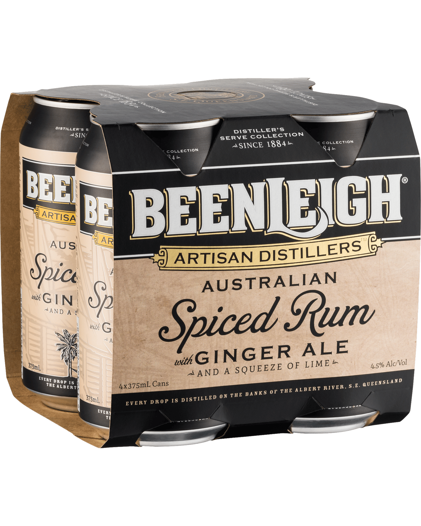 Buy Beenleigh Artisan Di Beenleigh Spiced & Dry 4.5 6x4pk X375ml Rtd