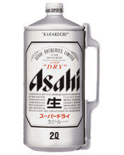  Asahi Super Dry (japan<br>Import)  Handle 2l  2L Fully imported from Japan! Super Dry - the beer for all seasons. Asahi beer is brewed from quality ingredients. By using pure cultured yeast and advanced brewing techniques Asahi beer has excellent richness, truly refreshing drinkability and satin smoothness. Enjoy your favourite brew in this 2L Jug!