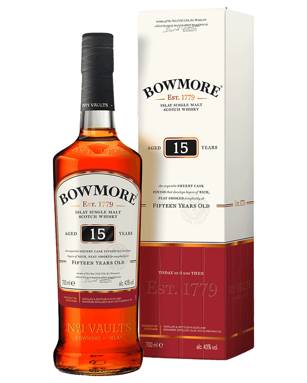 Bowmore 15 Year Old Scotch Whisky 700mL Boozy