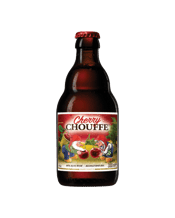 Cherry Chouffe Belgian<br>Cherry Ale 330ml 330mL This is the latest addition to the Achouffe Brewery... The aroma of Cherry CHOUFFE gives pride of place to cherries. It also reveals notes of strawberry, almond, spices and sweet Port. Round-bodied, soft and delicate, Cherry CHOUFFE delights the gourmands among us. It has a satisfying finish, with a very slight bitterness.