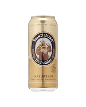  Franziskaner Hefe Weissbier<br>Can 500ml  500mL The bottle conditioning creates a cloudy appearance, when poured forms a foamy white long lasting head. Fruity tones consisting primarily of bananas and apples turns this creation into a zesty experience.