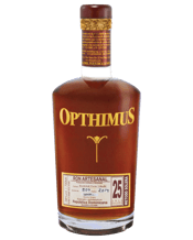 Opthimus 25 Year Old Rum<br>700ml 700mL Our innovative and unique triple aging process arises from an adaptation of the traditional Spanish method of soleras. We use a multiplicity of carefully selected sugarcane distillates, which are hydrated, aged, and formulated to become mother rums, the backbone of our artisanal production. All of our rums are bottled, labeled and numbered manually by highly skilled artisans. At least twice a year the Mother Rums that will be used for the following year are selected, with up to 75% of the corres
