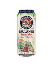  Paulaner Hefen Weizen Cans<br>500ml  500mL The&nbsp;No. 1 Weissbier&nbsp;in Germany and one of the world’s favourites. Naturally cloudy and shining silky-gold in the glass under a really strong head of foam. At the first mouthful this weissbier classic has a mild aroma of banana. Finer palates detect a trace of mango and pineapple and the balance between sweet and bitter. Beer connoisseurs appreciate the fine note of yeast and the mild but sparkling mix of aromas. It is a typical beer garden beer, which brings people together all over the world.