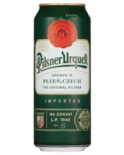Pilsner Urquell Cans 500ml 500mL Pilsner Urquell’s signature flavour balances sweetness from the triple-decocted malt, and bitterness from our Saaz hops. The thick head of dense wet foam adds smoothness and seals in flavour and aroma.