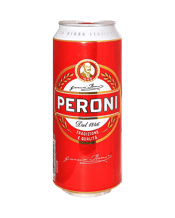 Peroni Red Lager Beer Cans<br>500ml 500mL The biggest selling beer in Italy! An authentic Italian lager brewed with the finest barley malts for richness. Crisp, refreshing and an ultra flavoursome lager.