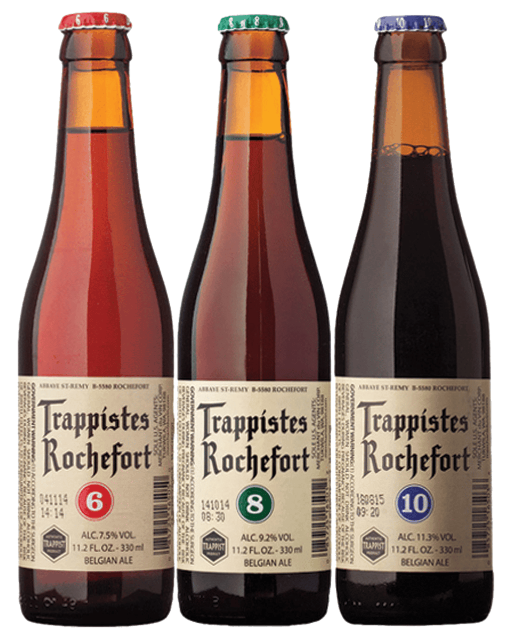 Rochefort 6 8 10 Trappistes Mixed Pack 12 X 330mL - Boozy