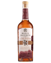  Basil Hayden's Red Wine Cask<br>Finish Bourbon... 750ML An exclusive travel retail release partially aged in Californian red wine casks. Available at select travel retail locations around the world.<br>A blend of the classic Basil Hayden high-rye mash bill and bourbon partially aged in Californian red wine casks, this special release is ripe with cherries &amp; dried fruit, while also delivering characteristic bourbon flavors of vanilla and charred oak. Perfectly balanced, Basil Hayden Red Wine Cask Finish is layered &amp; complex, yet approach