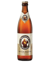  Franziskaner Hefe Weissbier<br>500ml  500ML Conditions are cloudy but the outlook is superb. This Bavarian masterpiece founded in 1363 has just as many reasons to flaunt its creativity. The bottle conditioning creates a cloudy appearance, when poured forms a foamy white long lasting head. Fruity tones consisting primarily of bananas and apples turns this creation into a zesty experience, embodying the essence of Hefe Weissbier, particularly Franziskaner Hefe Weissbier, a classic Franziskaner beer.