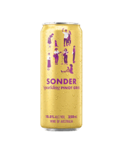  Sonder Sparkling Pinot Gris<br>24 X 250ml  250ML Deliciously spritzy sparkling pinot gris in the convenience of a can.&nbsp; Pear and apple on the nose and a creamy bubbly palate of stone fruits keep you coming back for more.