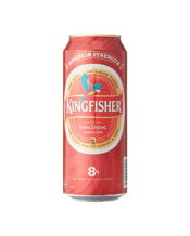  Kingfisher Strong Premium<br>Beer 500ml  500ML Crafter for moments that matter emphasizing enjoyment of life events. This brand holds the pride of largest selling beer in India, exporting nearly 60 countries. It's a popular drink with a crisp & refreshing taste.
