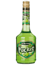  De Kuyper Sour Apple Pucker<br>Liqueur 700ml  700ML Sour Apple Pucker is a sweet and sour sensation. A burst of sweet flavour followed by a mouth puckering sour. Get ready to pucker up!