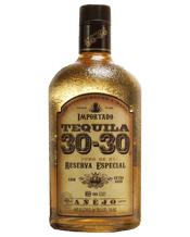 30-30 Tequila Anejo 100%<br>Agave 750ml 750ML Tequila Anejo 100% Agave 750ml is made from 7 to 9 year old agave plants to ensure peak sweetness & flavour, this Special Reserve has been aged for 7 months. Bright yellow in colour, with vanilla and caramel on the nose, the taste is soft with fresh acidity with of sweet cinnamon and spice. A great tequila for the most refined palate.
