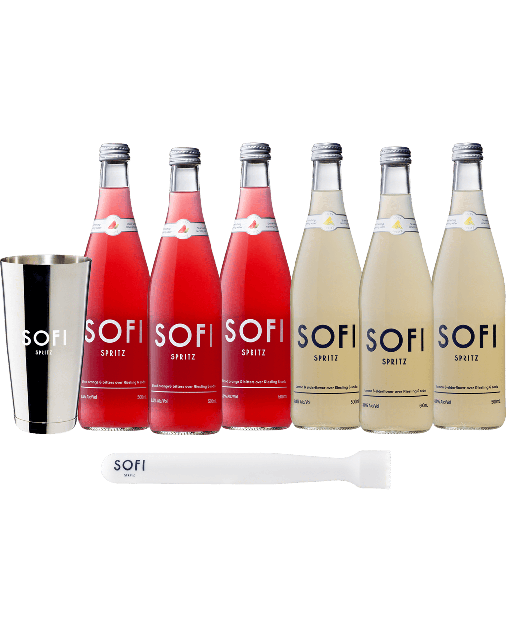 Buy Sofi Spritz Mixed Spritz 6 Pack & Bonus Cocktail Muddler Pack Online (Lowest Price Guarantee
