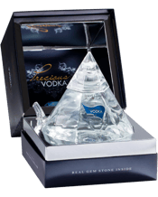 Precious Vodka Luxury<br>Edition Boxed... 700ML Precious Vodka Luxury Boxed Edition -Pourer Pen Gemstone Gift Box is a six times distilled and triple charcoal filtered vodka that ensures a highly pure fine spirit. It is presented in a distinctive and beautifully unique diamond shaped bottle. Each bottle comes with a pourer, Diamond look pen in a beautifully presented Gift box and a natural precious gem stone which includes either a Sapphire, Emerald, Ruby, Topaz, Peridot and now in Amber making it the perfect gift idea.