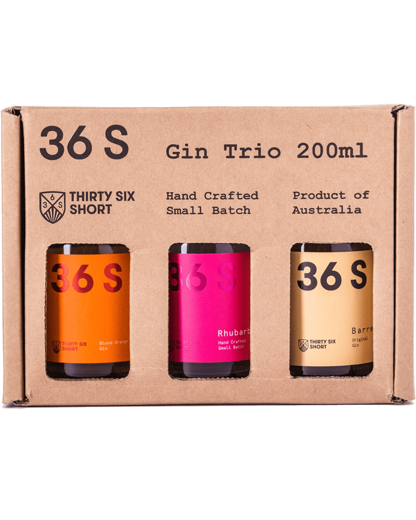 Buy 36 Short Gin Trio Pack 200ml Online Lowest Price Guarantee Best Deals Same Day Delivery