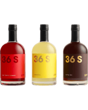 36 Short Ultimate Liqueur<br>Trio 500ml 500ML Two brothers honour their father, Pando, through 36 Short (Pando’s suit size).<br> Treat yourself to the best of 36 Short with our Best-Selling Liqueurs. This exclusive bundle features three of our most popular handcrafted liqueurs: 36 Short Limoncello, Sour Cherry Liqueur and Coffee Gin Liqueur.<br> Sip them straight, mix up indulgent cocktails or pour over ice cream for the ultimate treat.<br> Sour Cherry Liqueur: 500ml - 25% ABV – 10 Standard Drink<br> Limoncello: 500ml - 25% ABV – 10 Standar