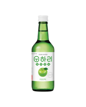  Lotte Liquor Chum Churum<br>Apple 360ml  360ML Apple flavoured Chum Churum soju that is widely popular in Korea. This brand is the original product that started the fruit flavoured soju popularity. With a mild alcohol content of 12%, it is much easier to drink with just the right amount of apple flavour and sweetness.
