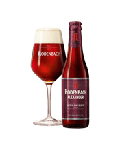  Rodenbach Alexander Bottles<br>330ml  330mL Rodenbach Alexander is a mixed fermentation beer consisting of two thirds beer that was matured in oak casks for 24 months and one third young beer, and has been subjected to maceration with sour cherries. This extraordinary beer with its unique, balanced palate, complex finish and subtle fruit and wood notes is undoubtedly one of the best sour ales Rodenbach has ever created. Its aftertaste is reminiscent of a Burgundy wine and its freshness makes this beer the perfect aperitif or accompaniment