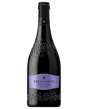  Bericanto Pinot Noir Doc<br>2020  750ML Shining in a clear ruby red colour, the bouquet intrigues you with notes of raspberry and wild berries, mixed with a number of spices and aromas of undergrowth. In the mouth it surprises with a wonderful elegance and a good tannic structure to frame the wine. Velvety tannins in the finish. Already enjoyable now despite the young age, it will develop over a few years. Suggested food pairings: lamb, roasted red meats, herb risotto and hard mature&nbsp;<br />cheeses.