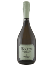  Pasqua Party Like An Italian<br>Prosecco Doc  750ML Area Of Origin : Vineyards of the hills of Valdobbiadene in the province of Treviso.<br>Soil : Limestone and clay.<br>Vinification : The Prosecco grapes undergoes fermentation after light maceration on the skins at a controlled temperature. Then the product is cleaned and stocked in stainless steel tanks. Second fermentation to obtain the sparkling complexity is carried out in pressure tanks by adding selected yeasts.<br>Colour : Straw yellow.<br>Bouquet : Delicate floral notes.<br>Flavour : Hin