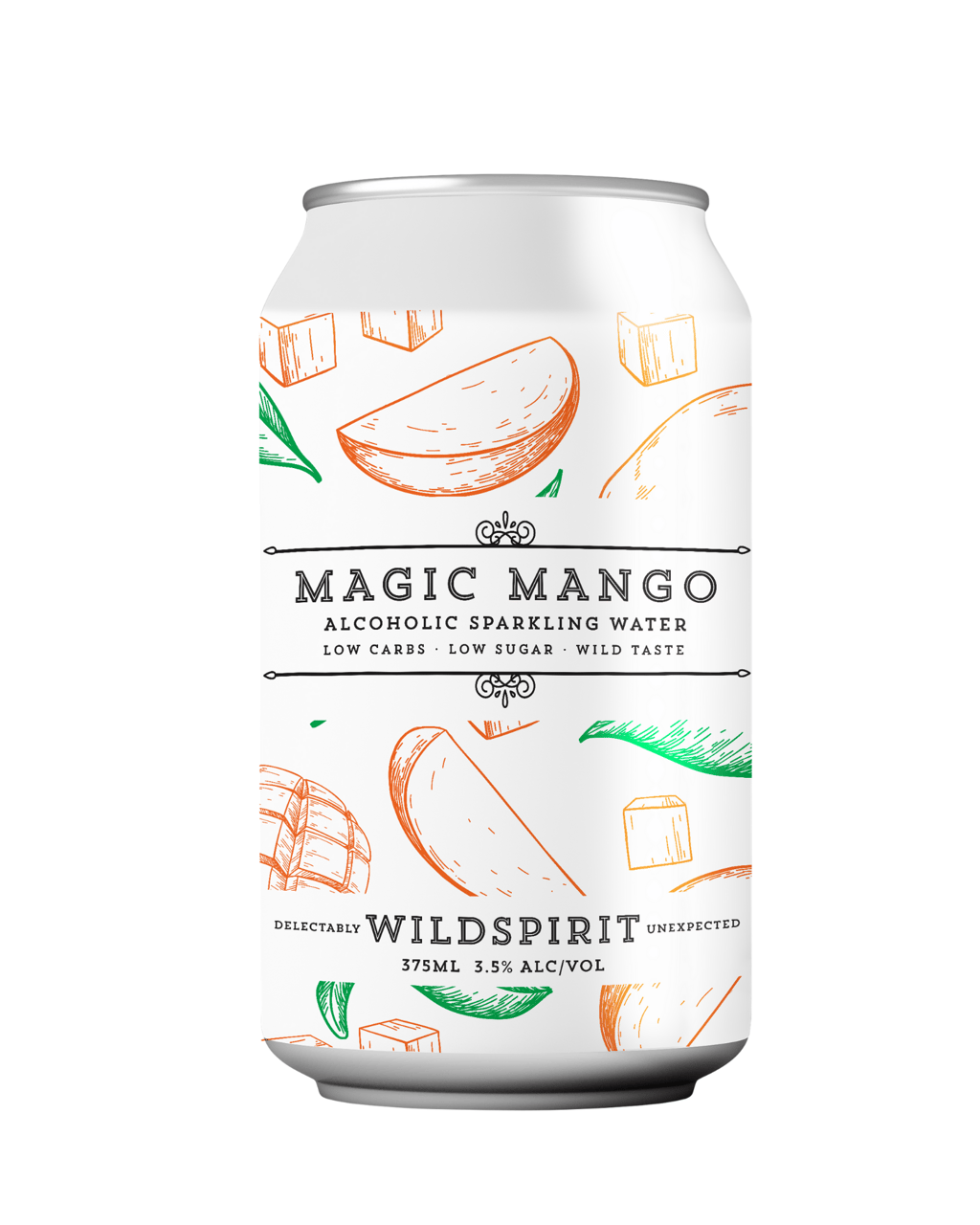 Wildspirit Distilling Co Magic Mango Alcoholic Sparkling Water 375mL