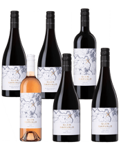  Levantine Hill Estate Glen<br>Garvald Red Gift... 750ML The concept of blending complementary and compatible grape varieties to create a wine of amplified expression, structure, integration and balance, harnessing each components’ individual strengths to fashion a wine greater than the sum of its manifold components, has long held a fascination for us as wine producers.<br />This selection from our Glen Garvald Range offers 6 beautifully crafted wines which showcase the versatility of the Yarra as a premium wine region. Made up of 6 wines – Rose, Pin