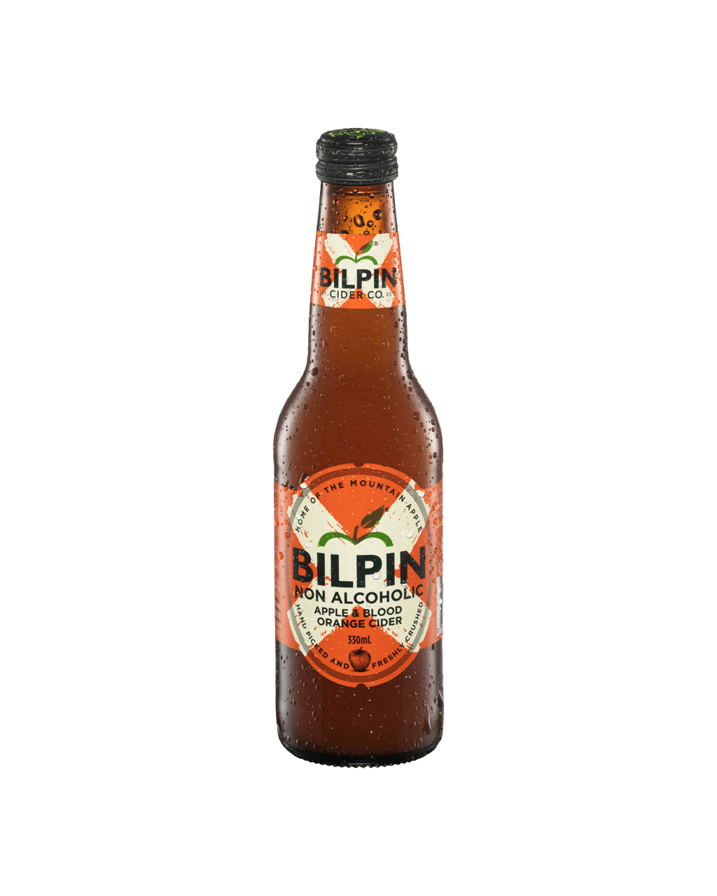 Buy Bilpin Cider Co. Non Alcoholic Apple & Blood Orange Cider 330ml