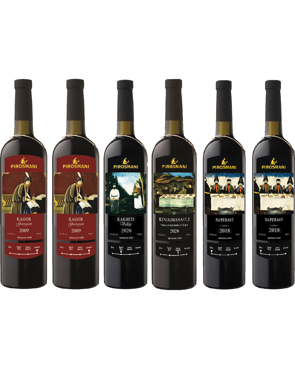 Buy Pirosmani Georgian Red Wines Set Online Lowest Price Guarantee   1000005534 PIRREDSET 1 