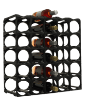  Stakrax 30 Bottle Wine Rack<br>- Black  24cm x 10.5cm x Australian designed and made modular wine storage that can be made into any size or shape. Revolutionary design Fits any space Build one bottle at a time Easy to build and dismantle Accepts Most Size Bottles