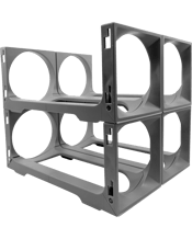  Stakrax 4 Bottle Fridge<br>Racks - Silver   Organise your fridge<br>Easy to install – snap, lock click<br>Holds 4 Bottles<br>Australian Made<br>Accepts most standard wine, champagne, water and soft drink bottes to 1.25L.<br>Give your fridge an instant facelift with Fridge Racks by Stakrax. This smart attractive design will give your fridge an organisation a make over and is easy as snap, lock and click!<br>Say Goodbye to bottles rolling around your fridge, or clinking and rattling in the fridge door and say hell to a well utilised space t