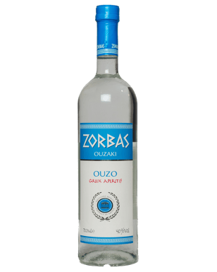 Zorba The Greek music book with ouzo 50ml & Glass Shot. high quality White.