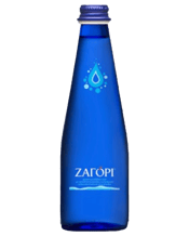  Zagori Zagori Sparkling<br>Mineral Water... 330ML The Natural Mineral Water "Zagori " is concentrated below the earth's surface in natural aquifers, on the slopes of the relief of the mountainous mass of Pindos, in one of the most picturesque, protected and unspoiled areas of Greece, the area of ​​Zagorochoria. The popular elegant 0.33 L carbonated bottle, in tones of intense deep blue with the special sparkling taste "Zagori .