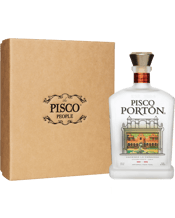  Pisco Porton Mosto Verde<br>Quebranta 750ml In... 750mL The world’s most highly awarded pisco, Porton is in a league of its own. Made in the super premium mosto verde style with 100% non-aromatic Quebranta grapes. This pisco has a velvety, creamy texture and layers of delicious flavours, such as dried fruits, fresh flowers and vanilla. Perfect as an after dinner sipper, or mixed into any style of craft cocktail. Perfect as a gift presented in it's own gift box.