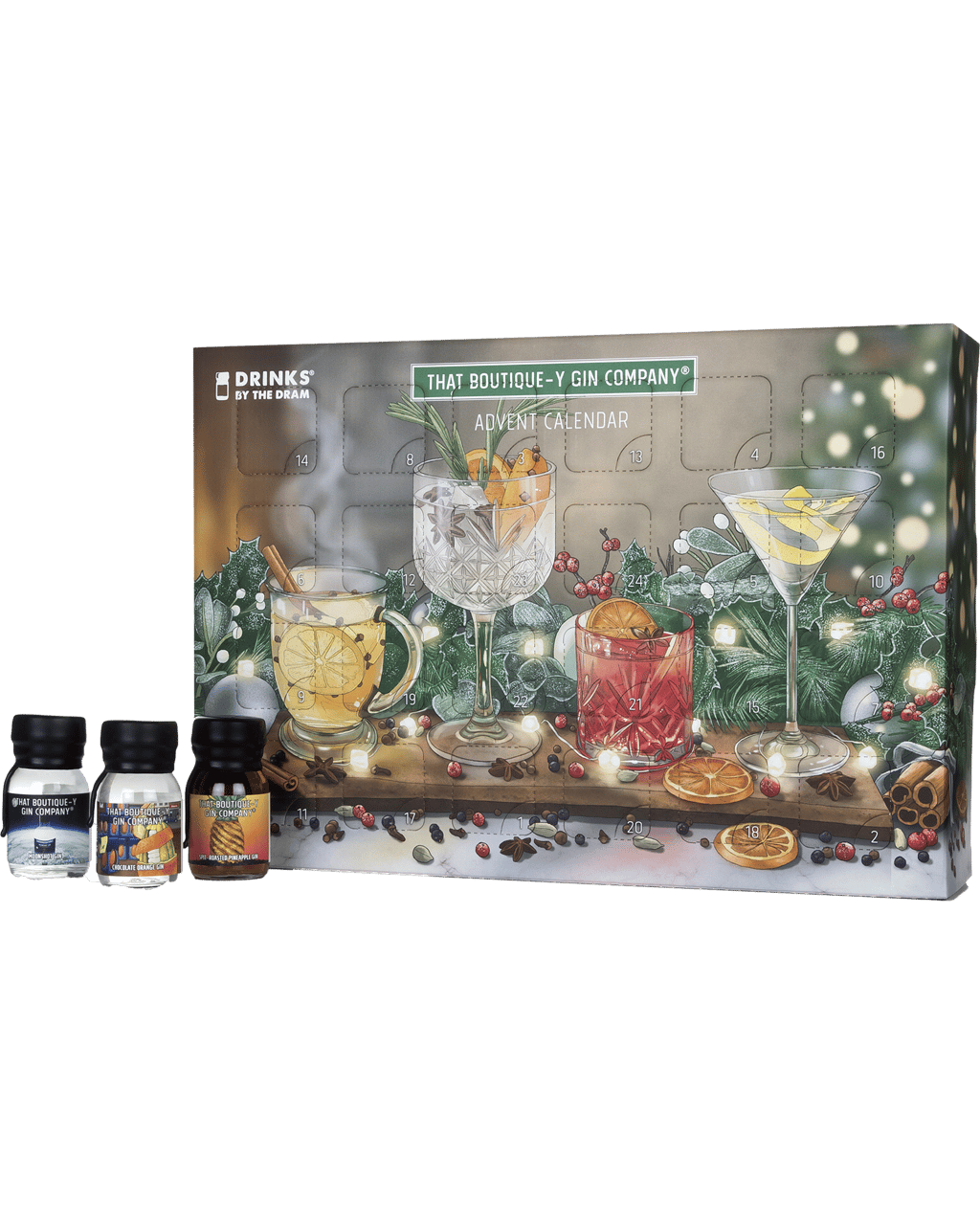 Drinks By The Dram The Gin Advent Calendar 24 Pack 2019 Boozy