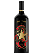  Auswan Creek Star Dragon<br>Shiraz Cabernet... 1500ML Auswan Creek Star Dragon Wine wishes you good luck in the Year of the Dragon! This wine has a gem-like ruby color, filled with the aroma of black currant, cedar, and cherry. The rich, mature Shiraz and the elegant cool-climate Cabernet Sauvignon are balanced in this blend. The wine is crafted from grapes in the South Australia Riverland region and Langhorne Creek. It has a smooth texture and just the right acidity. Whether enjoyed now or aged for several years, upon opening, you will experience