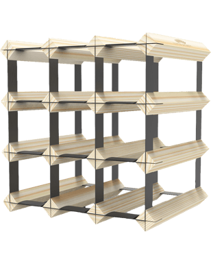 Buy Wine Stash 12 Bottle Timber Rack Unassembled Online @Lowest - Main Image