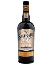 Hunter Laing Scarabus Islay<br>Single Malt 700ml 700mL Scarabus, an Islay Single Malt for those with a curious mind and an eye for detail. A whisky bold and honest about its origins and just a little mysterious about everything else. The brand creates a sense of mystery and discovery through the tagline “only those who seek shall find” and through the intentionally ambiguous symbols incorporated on the label. The look and feel drew inspiration from the work of Islay born John Francis Campbell, who created the sunshine recorder, a device that tallie