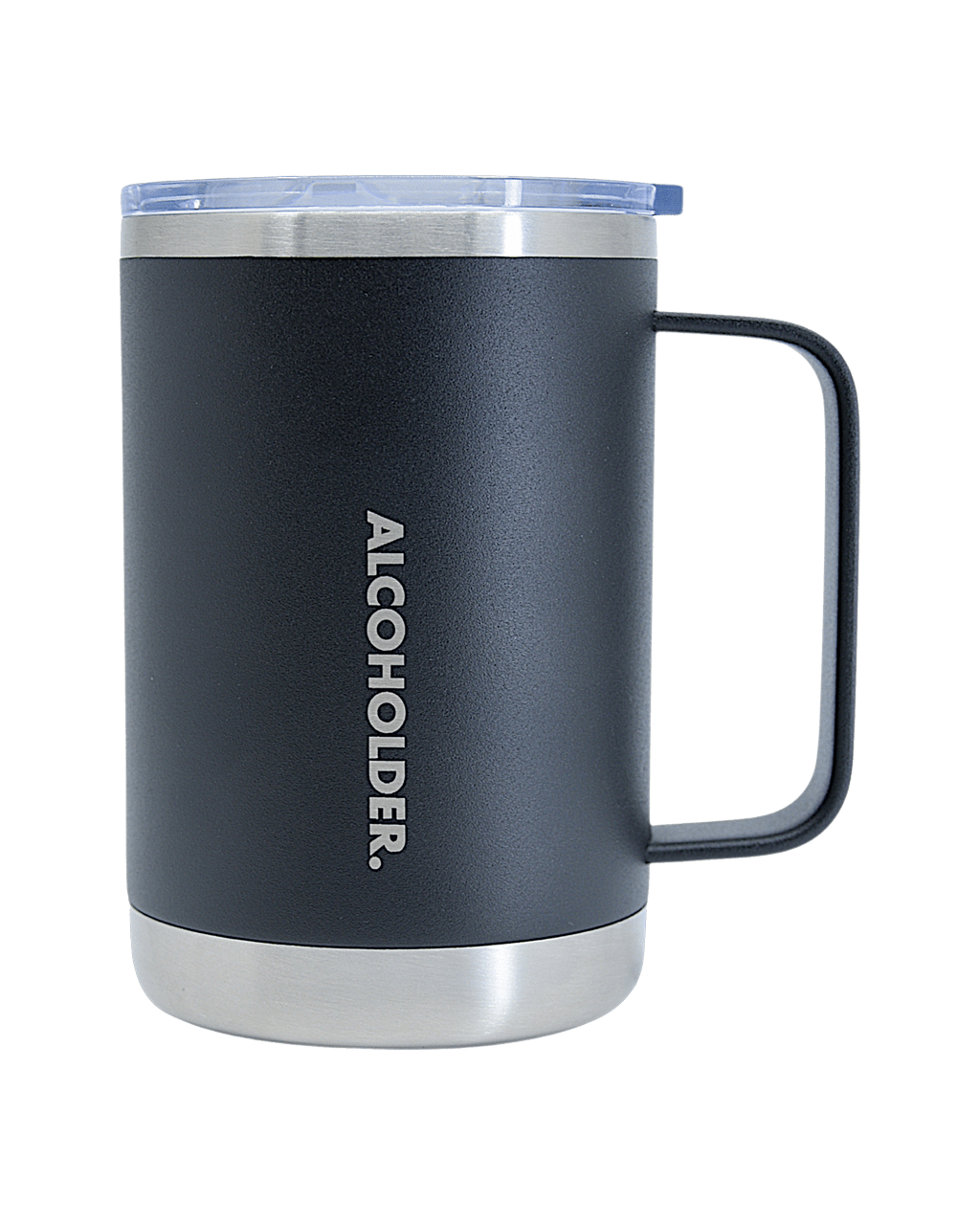 Alcoholder Tankd 475mL Insulated Mug With Handle Matte Black Boozy