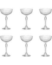 America '20s 220mL Cocktail Coupe Glasses Set 6