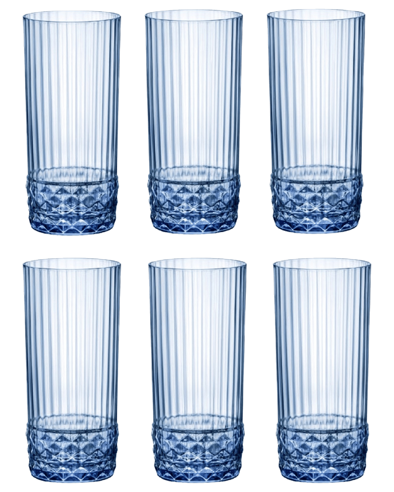 Buy Bormioli Rocco America 20s 490ml Long Drink Glasses Set 6 sapphire Online (Lowest Price