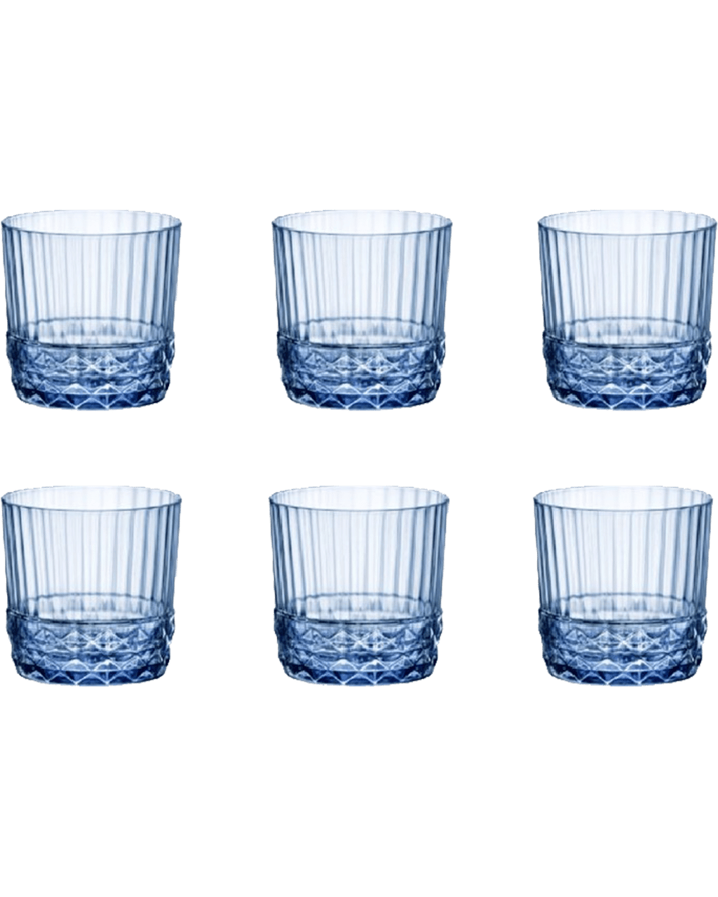 Buy Bormioli Rocco America 20s 300ml Rock Drink Glasses Set 6 sapphire Online (Lowest Price