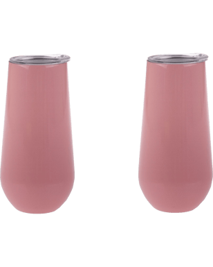 Oasis Insulated Champagne Flute 180ml Rose