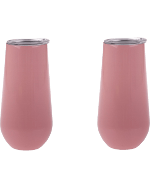 Oasis Insulated Champagne Flute 180ml Rose