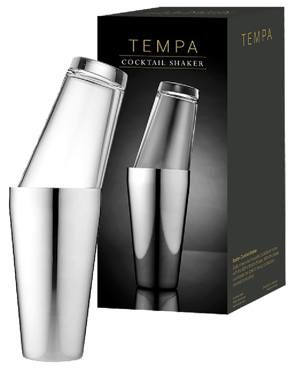 Buy Tempa Boston Cocktail Shaker Stainless Steel Online (Lowest Price
